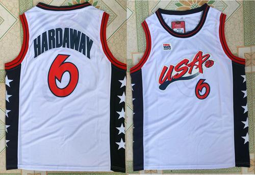 Nike Team USA #6 Penny Hardaway White 1996 Dream Team Stitched NBA Jersey Nike Team USA #6 Penny Hardaway White 1996 Dream Team Stitched NBA Jersey