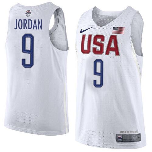 Nike Team USA #9 Michael Jordan White 2016 Dream Team Game NBA Jersey Nike Team USA #9 Michael Jordan White 2016 Dream Team Game NBA Jersey