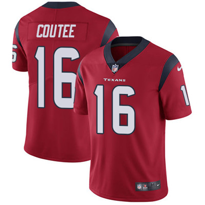 Nike Texans #16 Keke Coutee Red Alternate Men's Stitched NFL Vapor Untouchable Limited Jersey