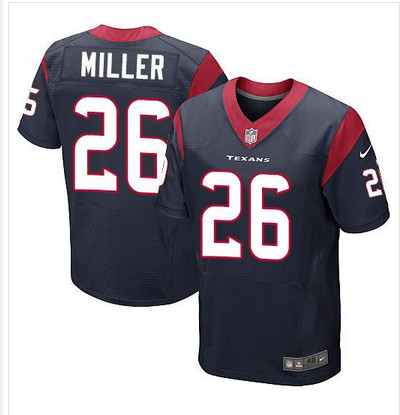 Nike Texans #26 Lamar Miller Navy Blue Team Color Men's Stitched NFL Elite Jersey Nike Texans #26 Lamar Miller Navy Blue Team Color Men's Stitched NFL Elite Jersey