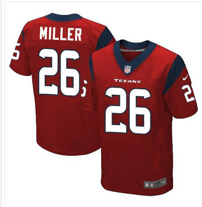Nike Texans #26 Lamar Miller Red Alternate Men's Stitched NFL Elite Jersey