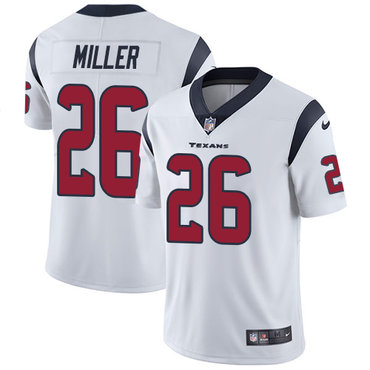 Nike Texans #26 Lamar Miller White Men's Stitched NFL Vapor Untouchable Limited Jersey Nike Texans #26 Lamar Miller White Men's Stitched NFL Vapor Untouchable Limited Jersey