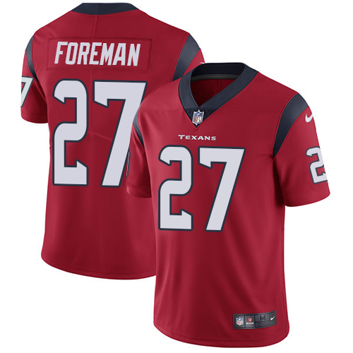 Nike Texans #27 D'Onta Foreman Red Alternate Men's Stitched NFL Vapor Untouchable Limited Jersey Nike Texans #27 D'Onta Foreman Red Alternate Men's Stitched NFL Vapor Untouchable Limited Jersey