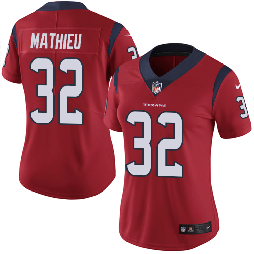 Nike Texans #32 Tyrann Mathieu Red Alternate Women's Stitched NFL Vapor Untouchable Limited Jersey Nike Texans #32 Tyrann Mathieu Red Alternate Women's Stitched NFL Vapor Untouchable Limited Jersey
