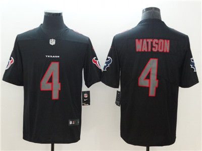 Nike Texans #4 Deshaun Watson Black Impact Limited Jersey Nike Texans #4 Deshaun Watson Black Impact Limited Jersey