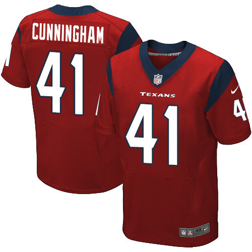 Nike Texans #41 Zach Cunningham Red Alternate Men's Stitched NFL Elite Jersey Nike Texans #41 Zach Cunningham Red Alternate Men's Stitched NFL Elite Jersey