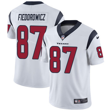Nike Texans #87 C.J. Fiedorowicz White Men's Stitched NFL Vapor Untouchable Limited Jersey Nike Texans #87 C.J. Fiedorowicz White Men's Stitched NFL Vapor Untouchable Limited Jersey