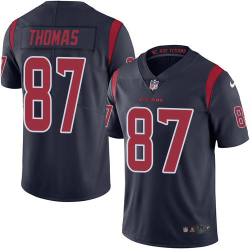 Nike Texans #87 Demaryius Thomas Navy Blue Men's Stitched NFL Limited Rush Jersey
