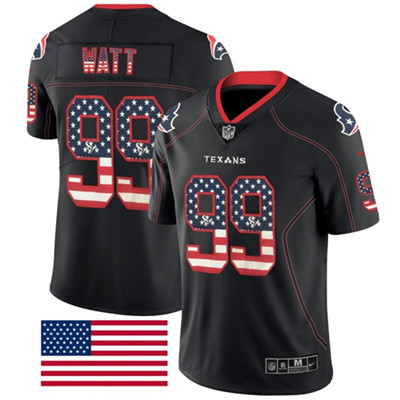Nike Texans #99 J.J. Watt Black Men's Stitched NFL Limited Rush USA Flag Jersey Nike Texans #99 J.J. Watt Black Men's Stitched NFL Limited Rush USA Flag Jersey