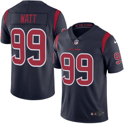 Nike Texans #99 J.J. Watt Navy Blue Youth Stitched NFL Limited Rush Jersey Nike Texans #99 J.J. Watt Navy Blue Youth Stitched NFL Limited Rush Jersey