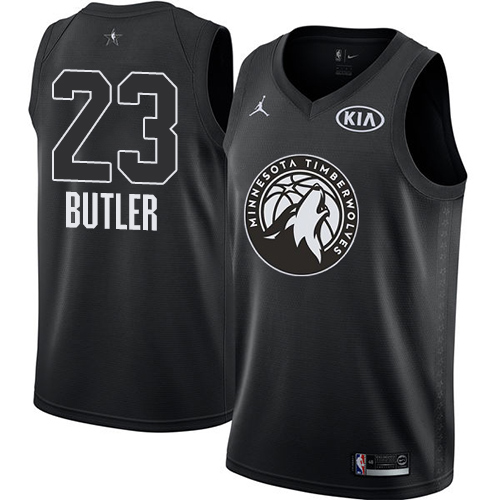 Nike Timberwolves #23 Jimmy Butler Black Youth NBA Jordan Swingman 2018 All-Star Game Jersey