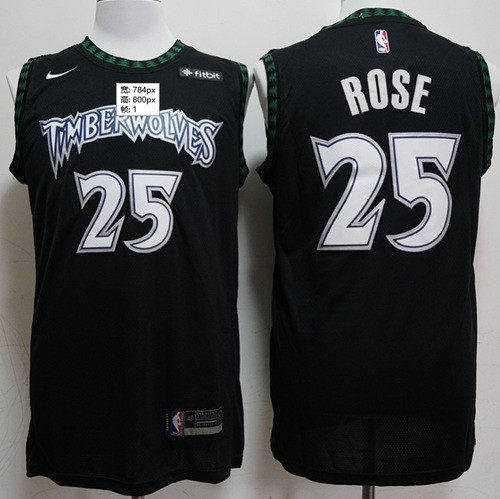 Nike Timberwolves #25 Derrick Rose Black NBA Swingman Hardwood Classics Jersey Nike Timberwolves #25 Derrick Rose Black NBA Swingman Hardwood Classics Jersey