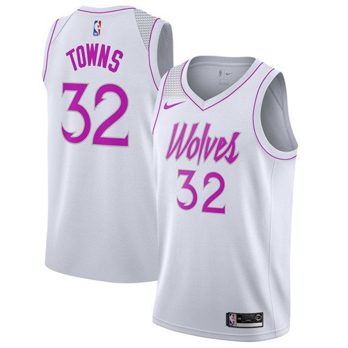 Nike Timberwolves #32 Karl-Anthony Towns White NBA Swingman Earned Edition Jersey Nike Timberwolves #32 Karl-Anthony Towns White NBA Swingman Earned Edition Jersey