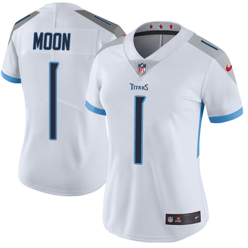 Nike Titans #1 Warren Moon White Women's Stitched NFL Vapor Untouchable Limited Jersey Nike Titans #1 Warren Moon White Women's Stitched NFL Vapor Untouchable Limited Jersey