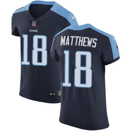 Nike Titans #18 Rishard Matthews Navy Blue Alternate Men's Stitched NFL Vapor Untouchable Elite Jersey Nike Titans #18 Rishard Matthews Navy Blue Alternate Men's Stitched NFL Vapor Untouchable Elite Jersey