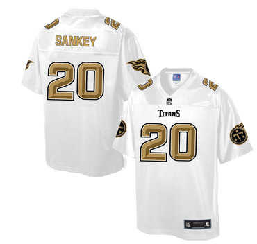 Nike Titans #20 Bishop Sankey White Men's NFL Pro Line Fashion Elite Jersey