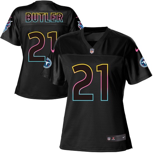 Nike Titans #21 Malcolm Butler Black Women's NFL Fashion Game Jersey Nike Titans #21 Malcolm Butler Black Women's NFL Fashion Game Jersey