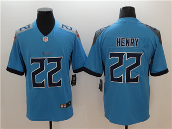 Nike Titans #22 Derrick Henry Blue 2018 NFL Draft Pick Limited Jersey
