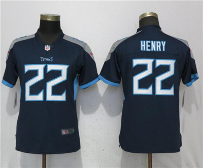 Nike Titans #22 Derrick Henry Navy 2018 Women Vapor Untouchable Limited Jersey