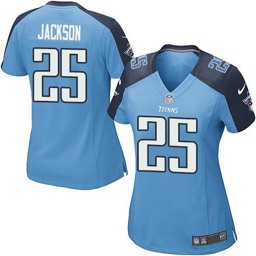 Nike Titans #25 Adoree' Jackson Light Blue Team Color Women's Stitched NFL Elite Jersey Nike Titans #25 Adoree' Jackson Light Blue Team Color Women's Stitched NFL Elite Jersey