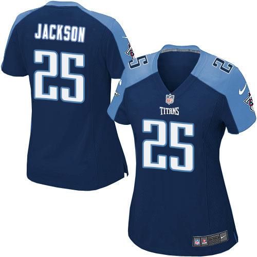 Nike Titans #25 Adoree' Jackson Navy Blue Alternate Women's Stitched NFL Elite Jersey Nike Titans #25 Adoree' Jackson Navy Blue Alternate Women's Stitched NFL Elite Jersey