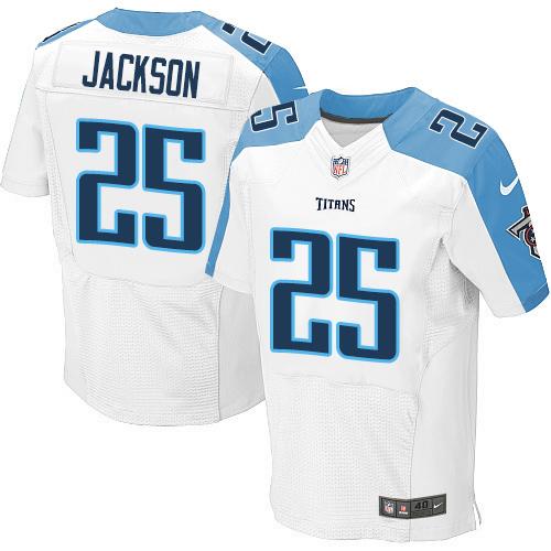 Nike Titans #25 Adoree' Jackson White Men's Stitched NFL Elite Jersey Nike Titans #25 Adoree' Jackson White Men's Stitched NFL Elite Jersey