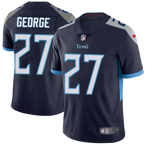 Nike Titans #27 Eddie George Navy Blue Alternate Men's Stitched NFL Vapor Untouchable Limited Jersey