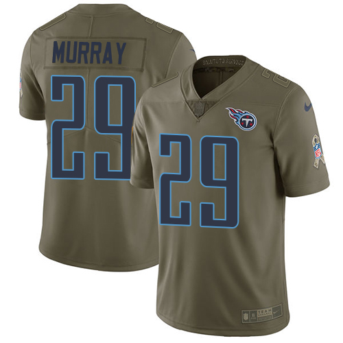 Nike Titans #29 DeMarco Murray Olive Men's Stitched NFL Limited 2017 Salute to Service Jersey