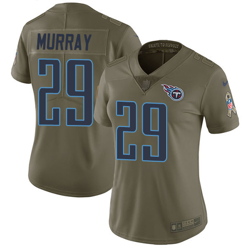 Nike Titans #29 DeMarco Murray Olive Women's Stitched NFL Limited 2017 Salute to Service Jersey Nike Titans #29 DeMarco Murray Olive Women's Stitched NFL Limited 2017 Salute to Service Jersey
