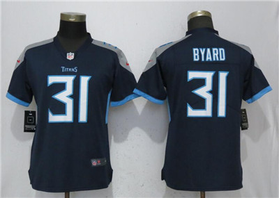 Nike Titans #31 Kevin Byard Navy 2018 Women Vapor Untouchable Limited Jersey
