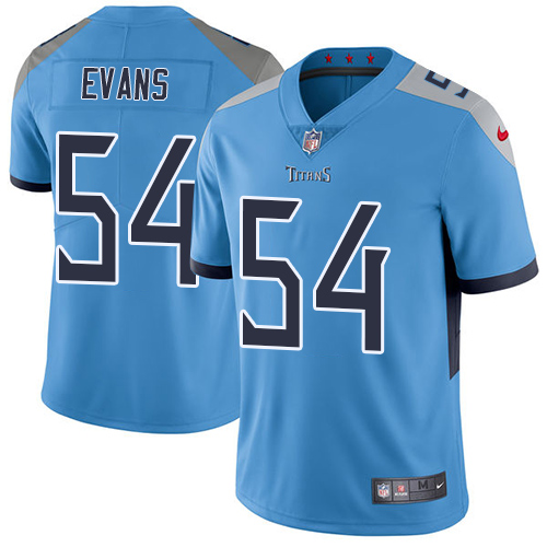Nike Titans #54 Rashaan Evans Light Blue Team Color Men's Stitched NFL Vapor Untouchable Limited Jersey Nike Titans #54 Rashaan Evans Light Blue Team Color Men's Stitched NFL Vapor Untouchable Limited Jersey