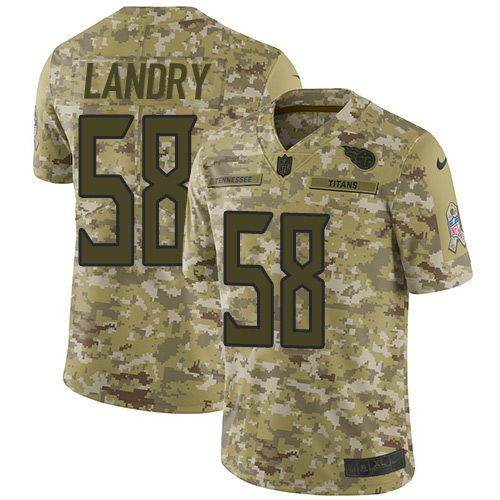 Nike Titans #58 Harold Landry Camo Men's Stitched NFL Limited 2018 Salute To Service Jersey Nike Titans #58 Harold Landry Camo Men's Stitched NFL Limited 2018 Salute To Service Jersey