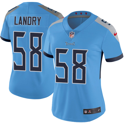Nike Titans #58 Harold Landry Light Blue Team Color Women's Stitched NFL Vapor Untouchable Limited Jersey Nike Titans #58 Harold Landry Light Blue Team Color Women's Stitched NFL Vapor Untouchable Limited Jersey
