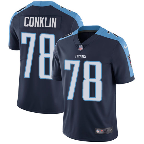 Nike Titans #78 Jack Conklin Navy Blue Alternate Youth Stitched NFL Vapor Untouchable Limited Jersey Nike Titans #78 Jack Conklin Navy Blue Alternate Youth Stitched NFL Vapor Untouchable Limited Jersey