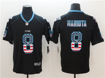 Nike Titans #8 Marcus Mariota Black USA Flag Fashion Color Rush Limited Jersey Nike Titans #8 Marcus Mariota Black USA Flag Fashion Color Rush Limited Jersey