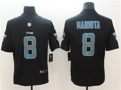Nike Titans #8 Marcus Mariota Black Vapor Impact Limited Jersey