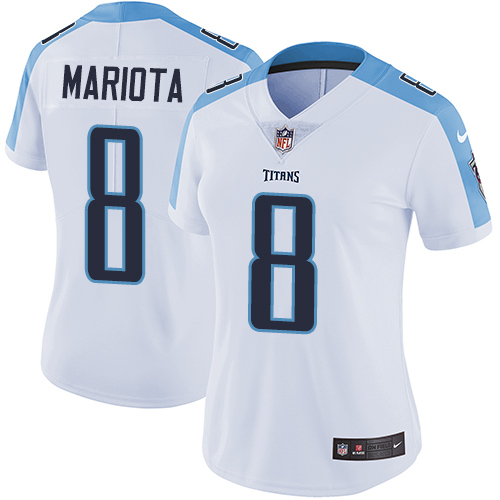 Nike Titans #8 Marcus Mariota White Women's Stitched NFL Vapor Untouchable Limited Jersey Nike Titans #8 Marcus Mariota White Women's Stitched NFL Vapor Untouchable Limited Jersey