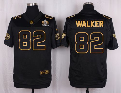 Nike Titans #82 Delanie Walker Black Men's Stitched NFL Elite Pro Line Gold Collection Jersey Nike Titans #82 Delanie Walker Black Men's Stitched NFL Elite Pro Line Gold Collection Jersey