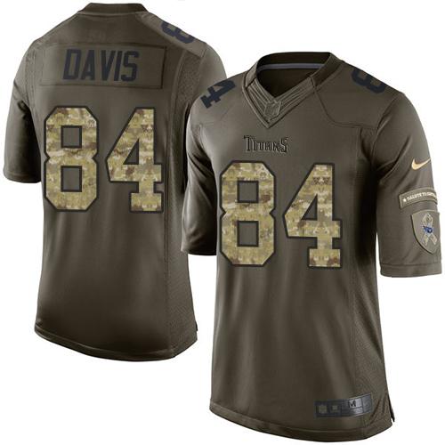 Nike Titans #84 Corey Davis Green Men's Stitched NFL Limited Salute To Service Tank Top Jersey