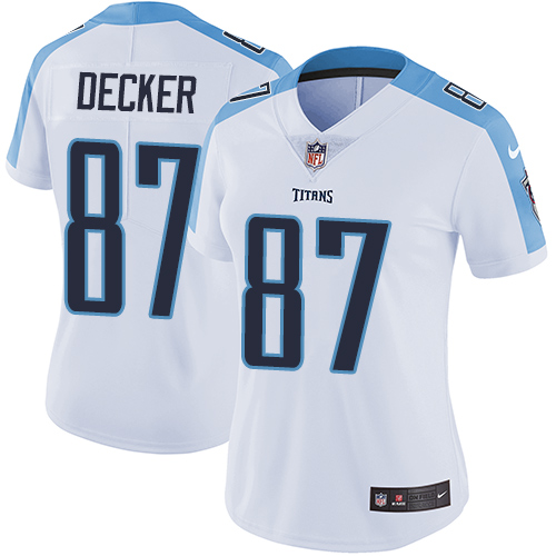 Nike Titans #87 Eric Decker White Women's Stitched NFL Vapor Untouchable Limited Jersey Nike Titans #87 Eric Decker White Women's Stitched NFL Vapor Untouchable Limited Jersey