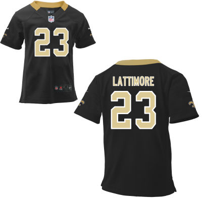Nike Toddler New Orleans Saints #23 Marshon Lattimore Team Color Game Jersey