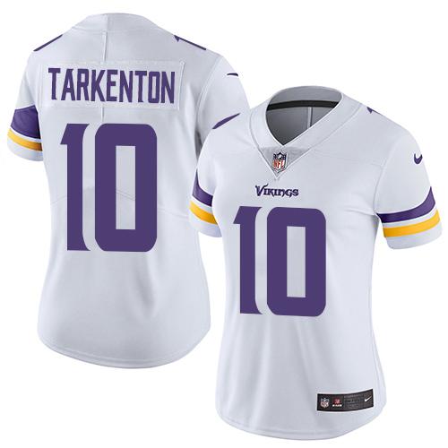 Nike Vikings #10 Fran Tarkenton White Women's Stitched NFL Vapor Untouchable Limited Jersey Nike Vikings #10 Fran Tarkenton White Women's Stitched NFL Vapor Untouchable Limited Jersey