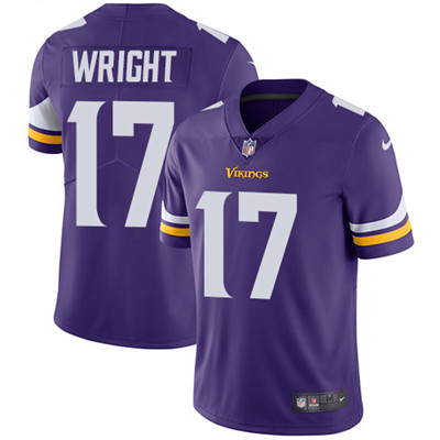 Nike Vikings #17 Kendall Wright Purple Team Color Men's Stitched NFL Vapor Untouchable Limited Jersey Nike Vikings #17 Kendall Wright Purple Team Color Men's Stitched NFL Vapor Untouchable Limited Jersey