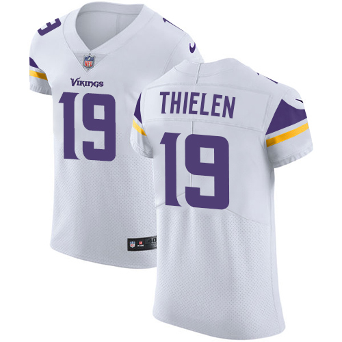 Nike Vikings #19 Adam Thielen White Men's Stitched NFL Vapor Untouchable Elite Jersey Nike Vikings #19 Adam Thielen White Men's Stitched NFL Vapor Untouchable Elite Jersey