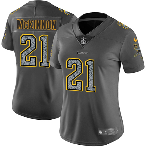 Nike Vikings #21 Jerick McKinnon Gray Static Women's Stitched NFL Vapor Untouchable Limited Jersey Nike Vikings #21 Jerick McKinnon Gray Static Women's Stitched NFL Vapor Untouchable Limited Jersey