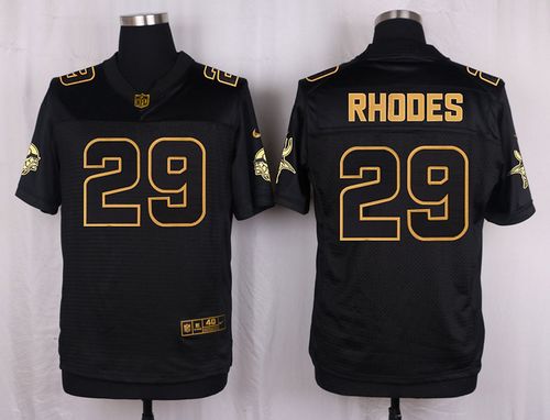 Nike Vikings #29 Xavier Rhodes Black Men's Stitched NFL Elite Pro Line Gold Collection Jersey Nike Vikings #29 Xavier Rhodes Black Men's Stitched NFL Elite Pro Line Gold Collection Jersey