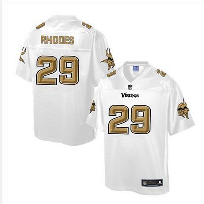 Nike Vikings #29 Xavier Rhodes White Men's NFL Pro Line Fashion Game Jersey