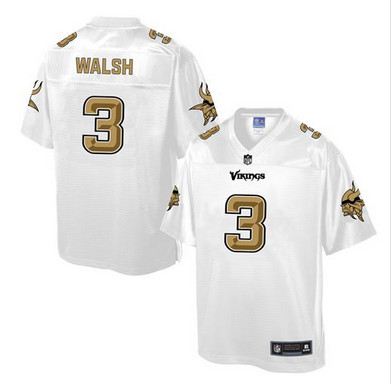Nike Vikings #3 Blair Walsh White Men's NFL Pro Line Fashion Game Jersey Nike Vikings #3 Blair Walsh White Men's NFL Pro Line Fashion Game Jersey