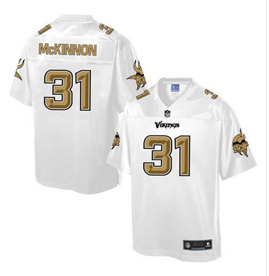 Nike Vikings #31 Jerick McKinnon White Men's NFL Pro Line Fashion Game Jersey