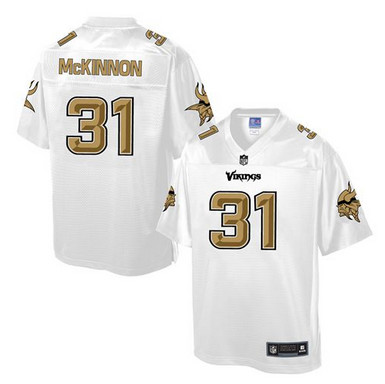 Nike Vikings #31 Jerick McKinnon White Men's NFL Pro Line Fashion Game Jersey